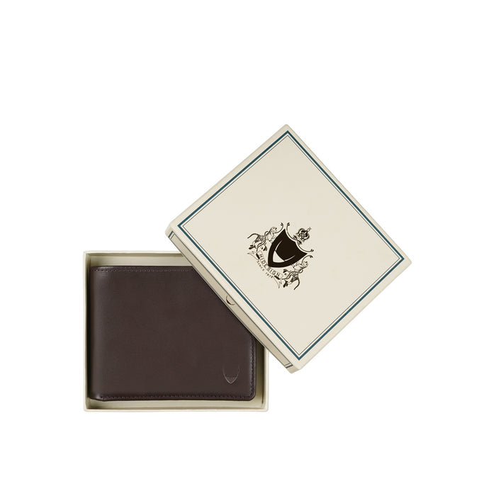 L107 N  Brown Leather Bi-Fold Wallet