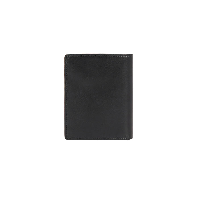 L108 N  Black Leather Bi-Fold Wallet