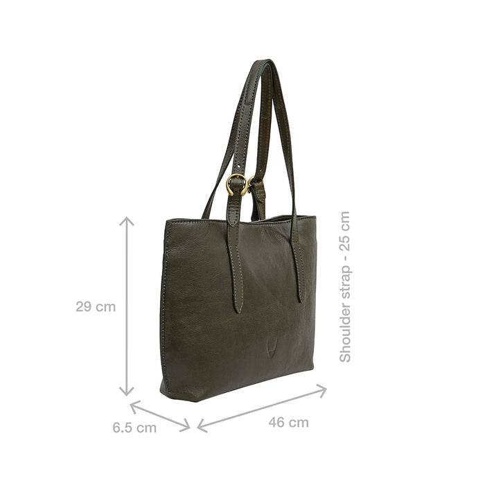 La Plata 01 Green Leather Shoulder Bag