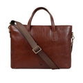 La Plata 02 Tan Leather Laptop Bag