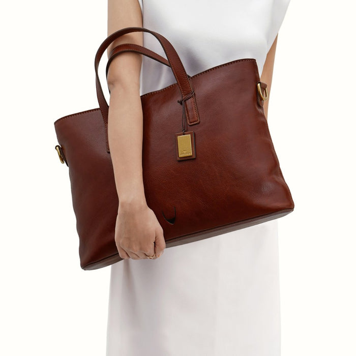 La Plata 02 Tan Leather Laptop Bag