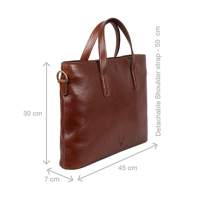La Plata 02 Tan Leather Laptop Bag