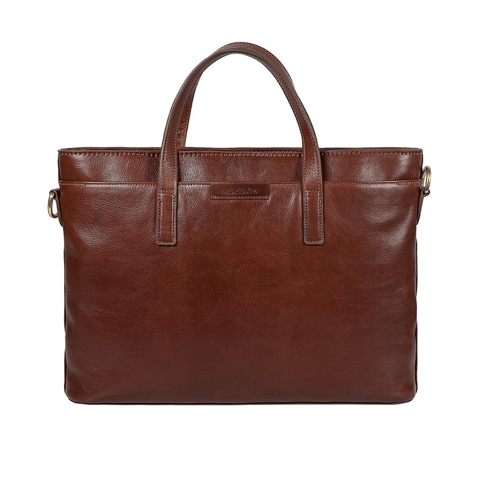 La Plata 02 Tan Leather Laptop Bag