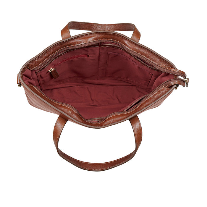 La Plata 02 Tan Leather Laptop Bag