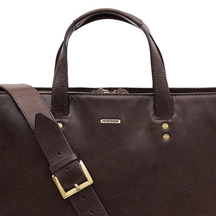 La Plata 03 Dark Brown Leather  Laptop Bag