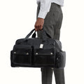 La Plata 04 Black Leather  Duffle Bag