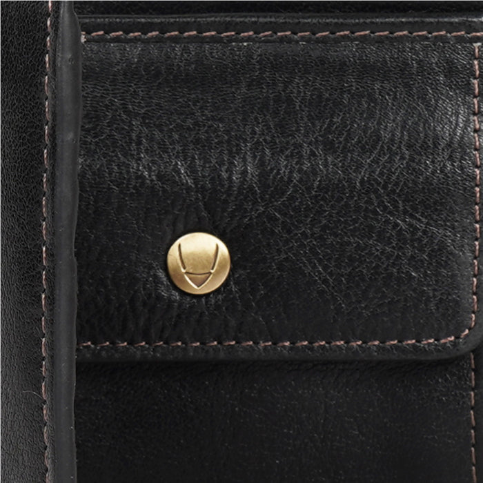 La Plata W1 Black Leather Bi-Fold Wallet