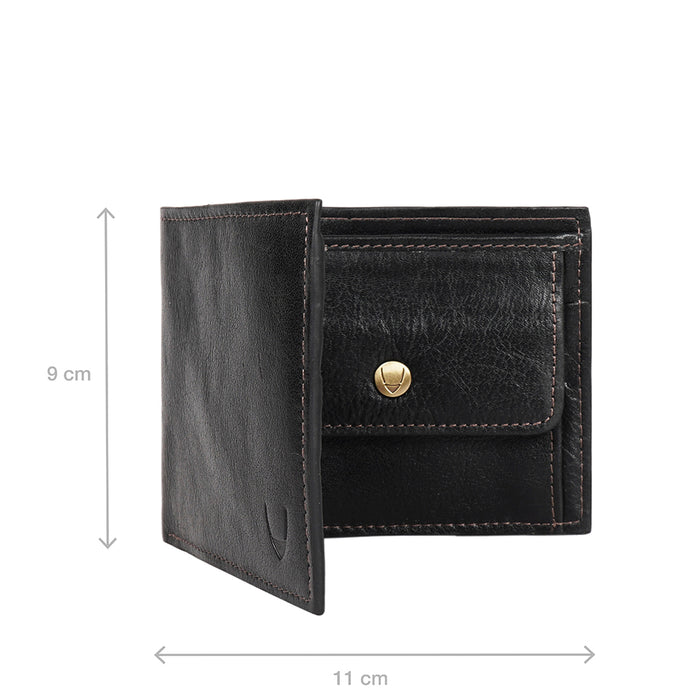 La Plata W1 Black Leather Bi-Fold Wallet