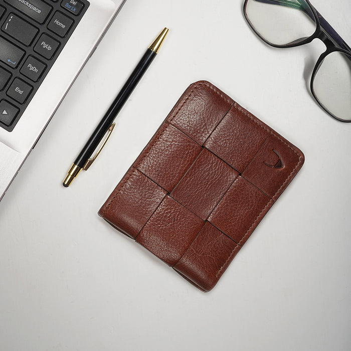La Plata W4 Tan Leather Bi-Fold Wallet
