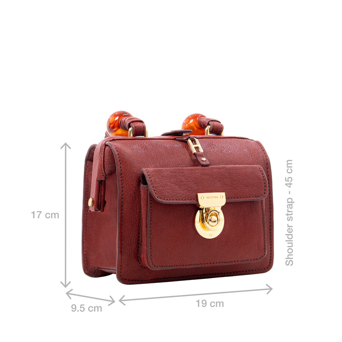 Lafayette 01 Red Leather Sling Bag