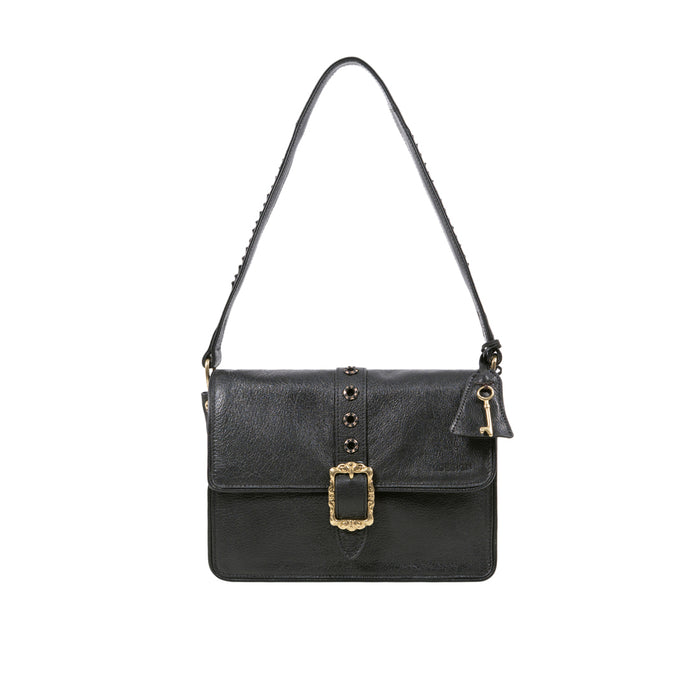 Lafayette 02 Black Leather Shoulder Bag