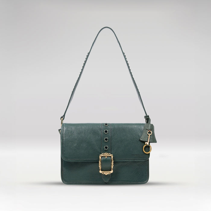 Lafayette 02 Olive Leather Shoulder Bag