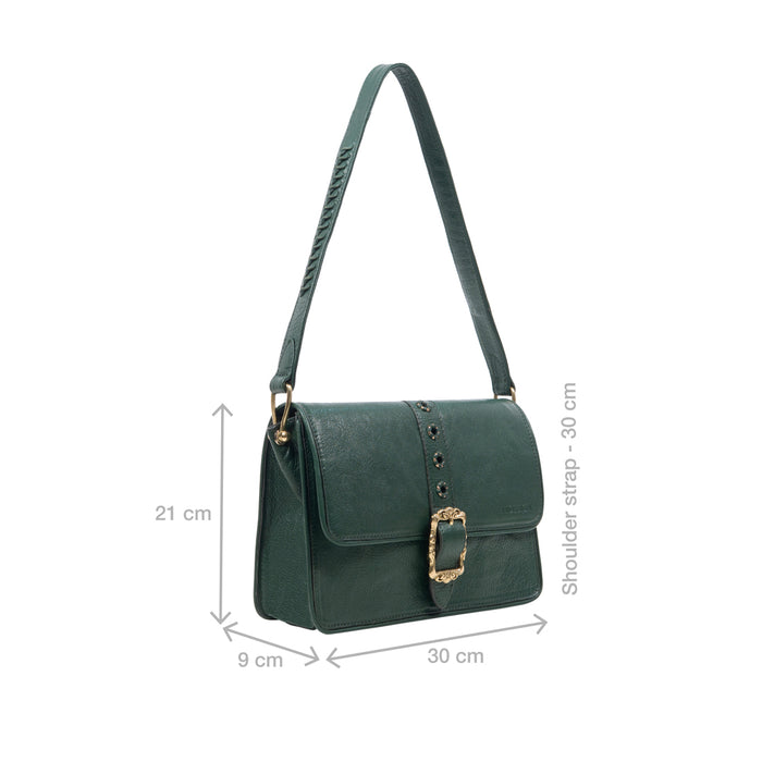 Lafayette 02 Olive Leather Shoulder Bag
