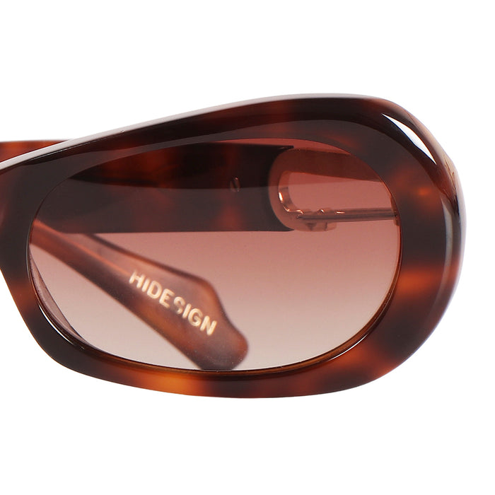 Laguna Women's Brown Retro Oval Sunglasses