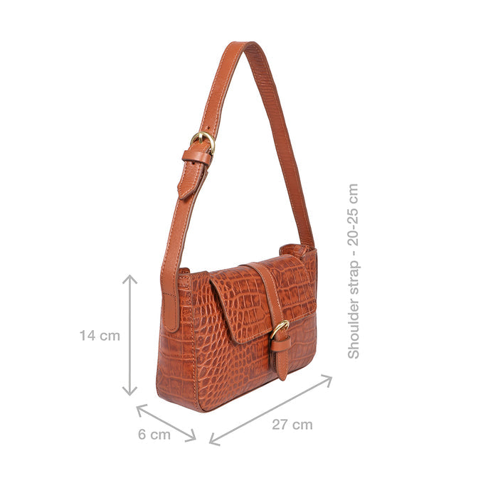 Lapas 01 Tan Leather Baguette