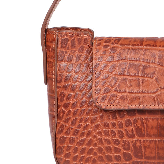 Lapas 01 Tan Leather Baguette