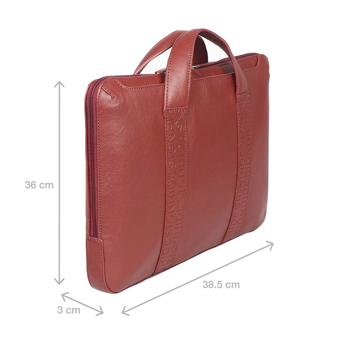 Laptop Slv15 Red Leather Laptop Sleeve