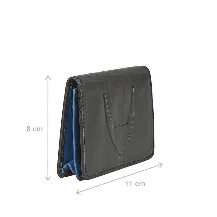 Le Mans W2 Black Leather Card Holder
