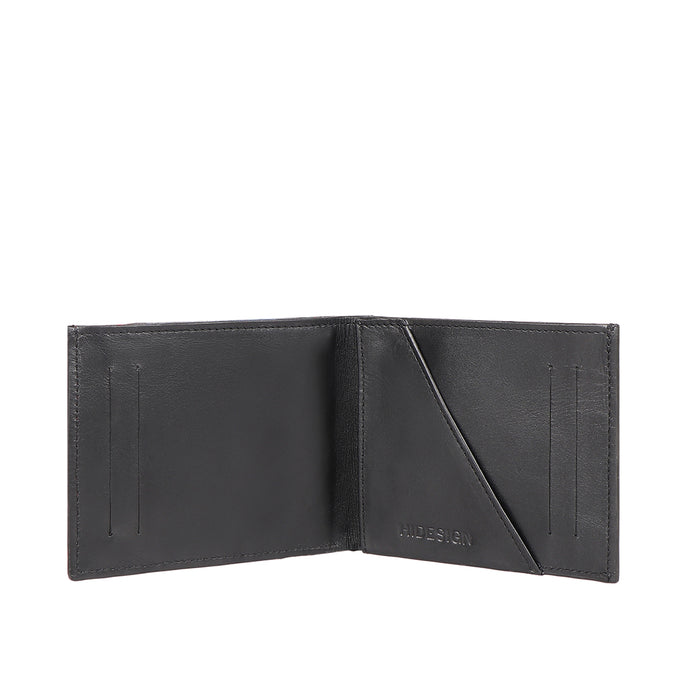 Le Mans W3 Black Leather Bi-Fold Wallet