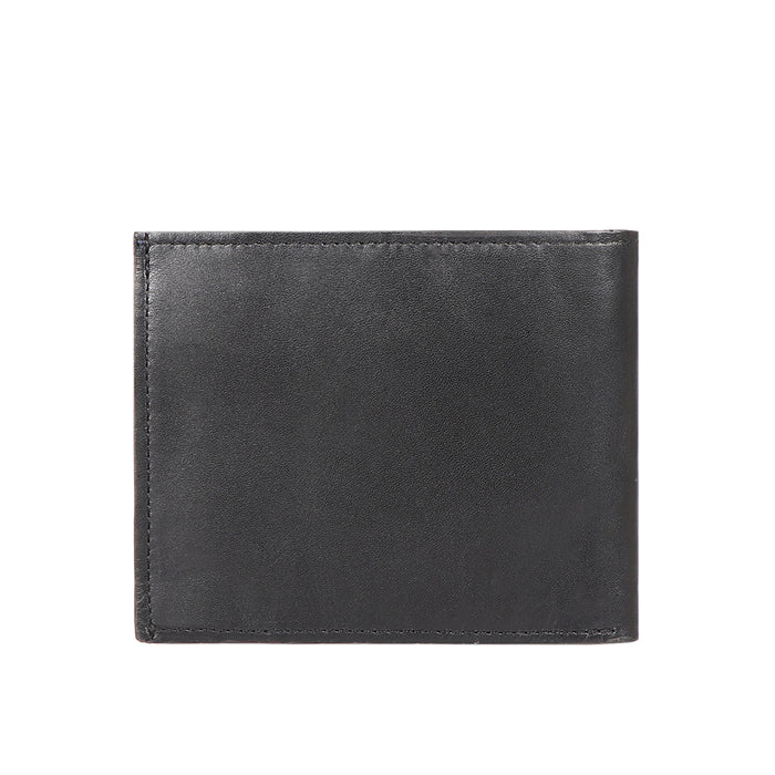 Le Mans W3 Black Leather Bi-Fold Wallet