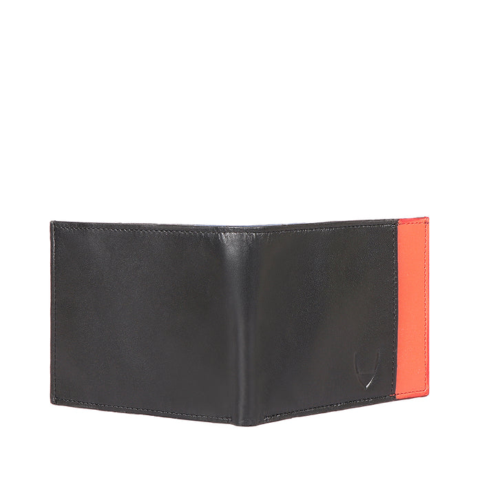 Le Mans W3 Black Leather Bi-Fold Wallet