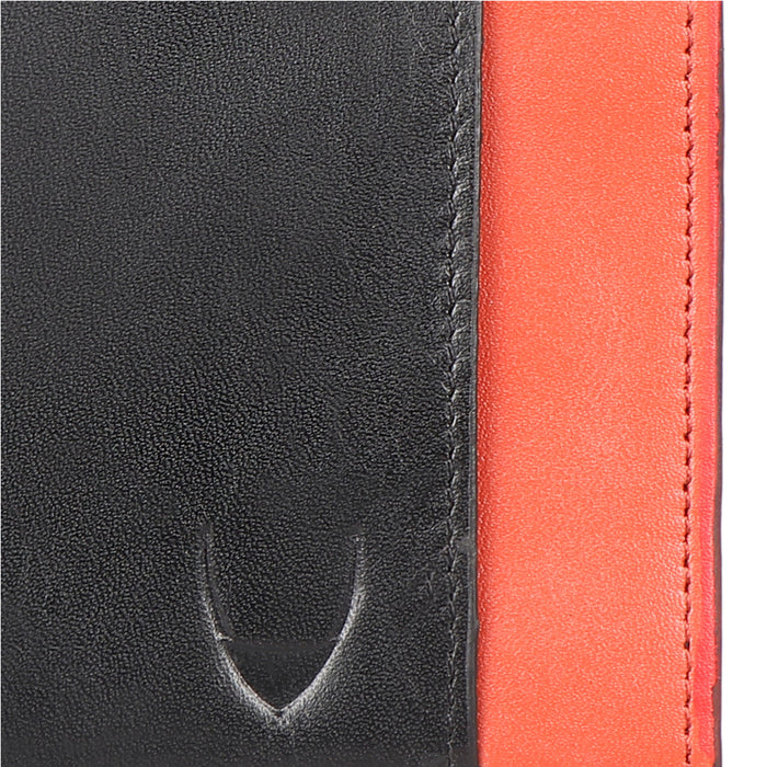 Le Mans W3 Black Leather Bi-Fold Wallet