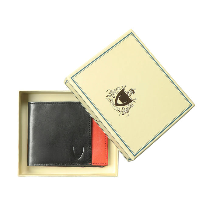 Le Mans W3 Black Leather Bi-Fold Wallet