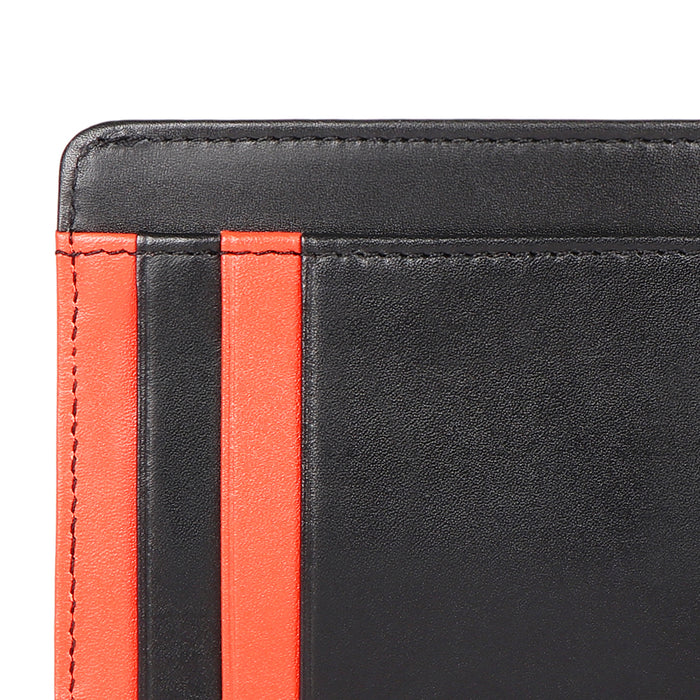 Le Mans W4 Black Leather Card Holder
