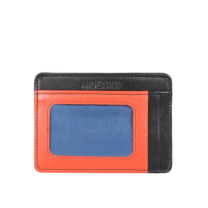 Le Mans W4 Black Leather Card Holder