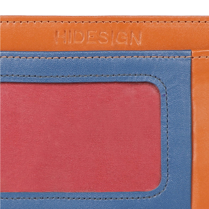 Le Mans W4 Orange Leather Card Holder