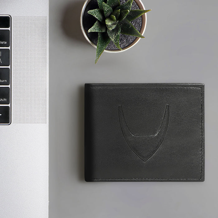 Le Mans W5 Black Leather Bi-Fold Wallet