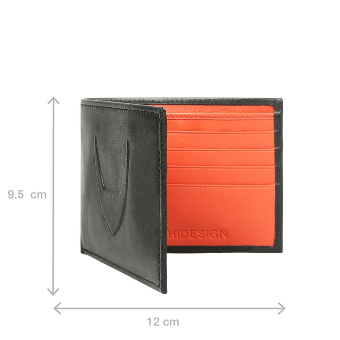 Le Mans W5 Black Leather Bi-Fold Wallet