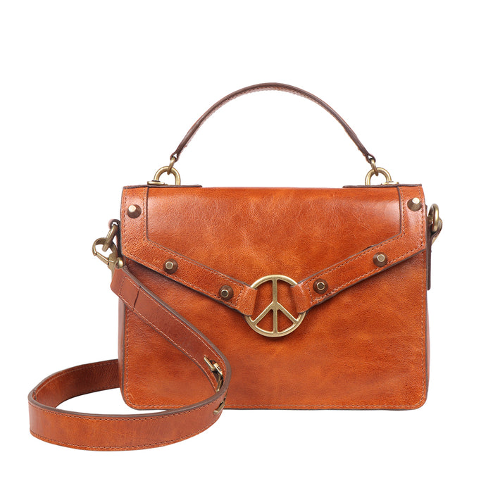 Lenin 01 Tan Leather Sling Bag