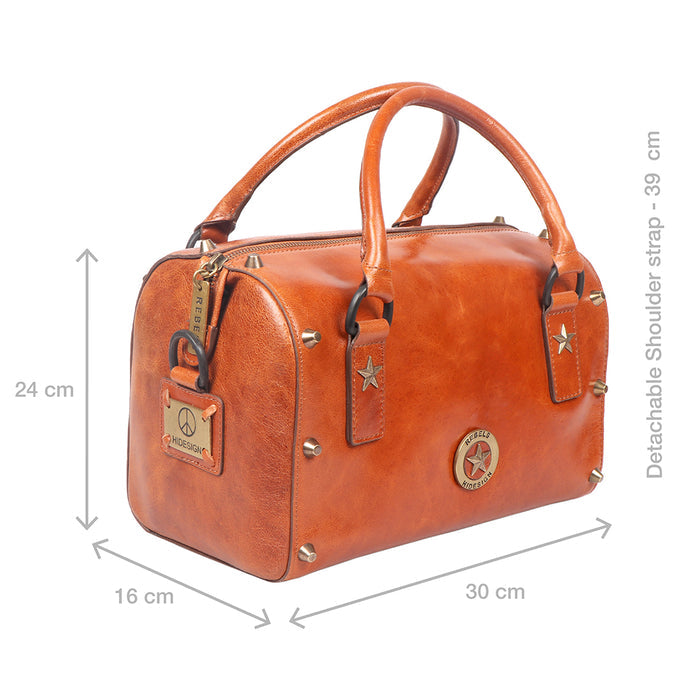 Lenin 02 Tan Leather Duffle Bag