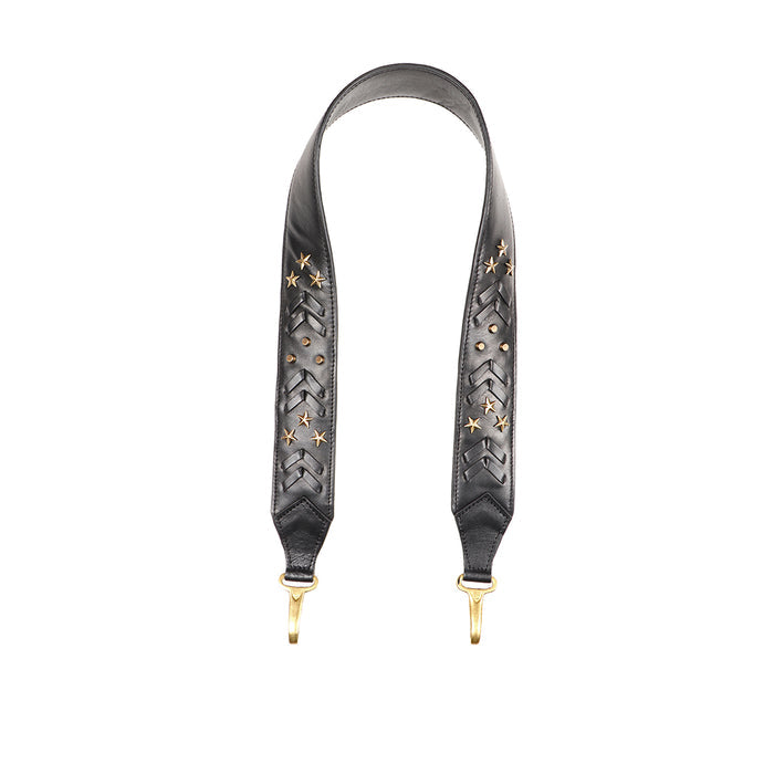 Lenin S2 Black Leather Shoulder Strap