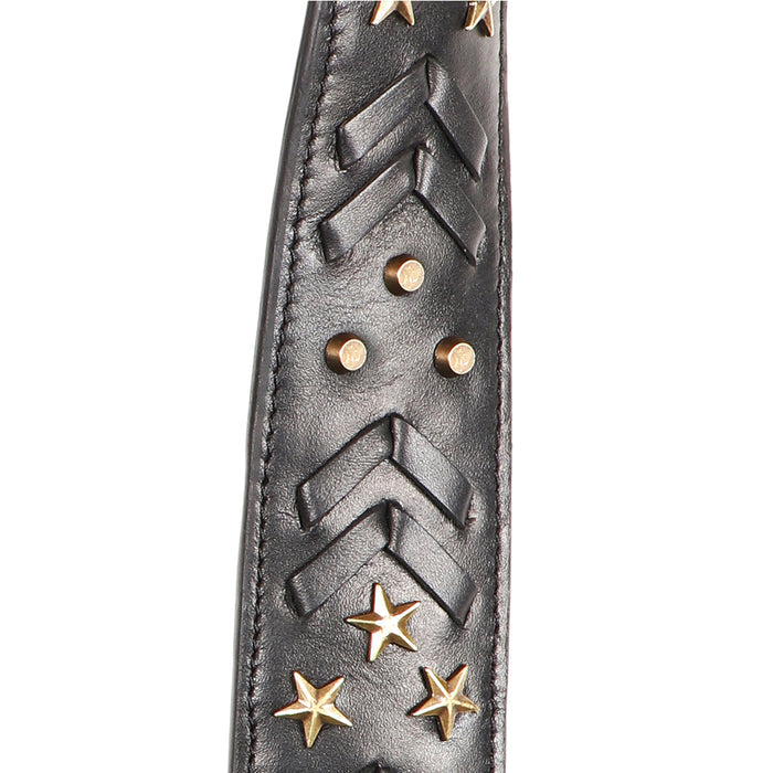 Lenin S2 Black Leather Shoulder Strap