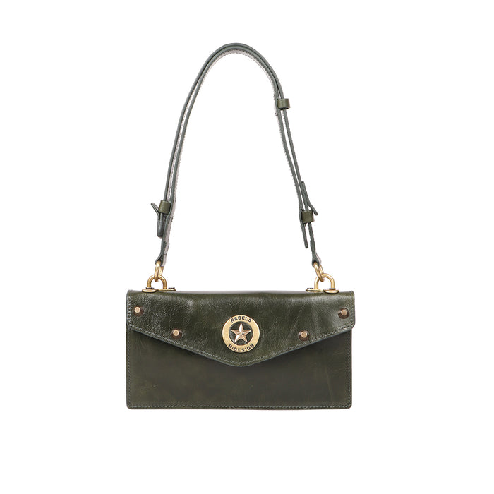 Lenin W1 Green Leather Clutch Wallet