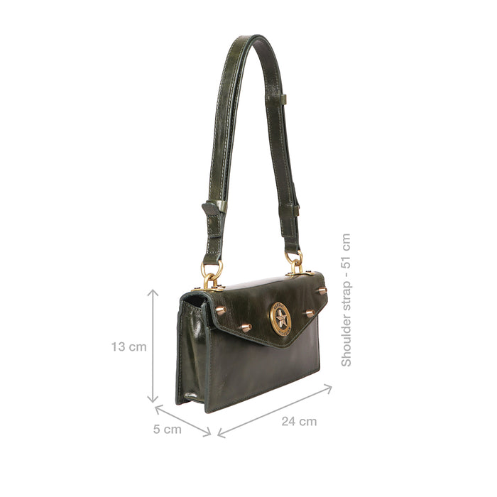 Lenin W1 Green Leather Clutch Wallet