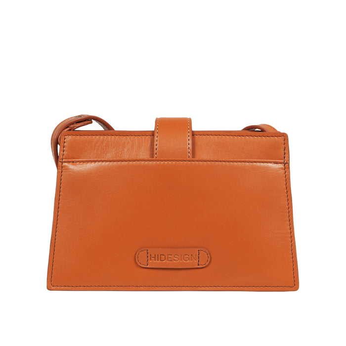 Letica 03 Orange Leather Crossbody