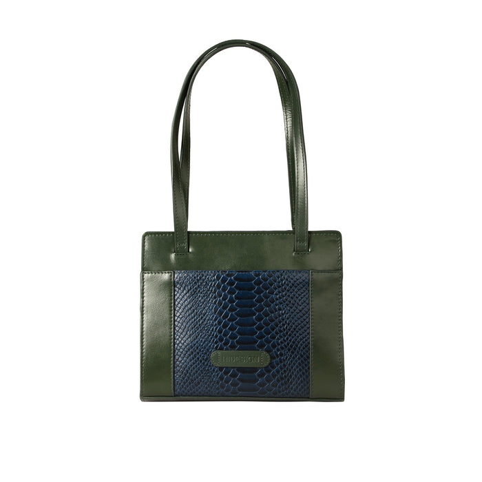 Libra 01 Sb Blue Leather Shoulder Bag