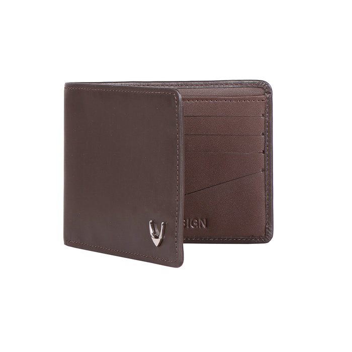 Libya Sb Brown Leather Bi-Fold Wallet