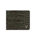 Libya Sb Green Leather Bi-Fold Wallet