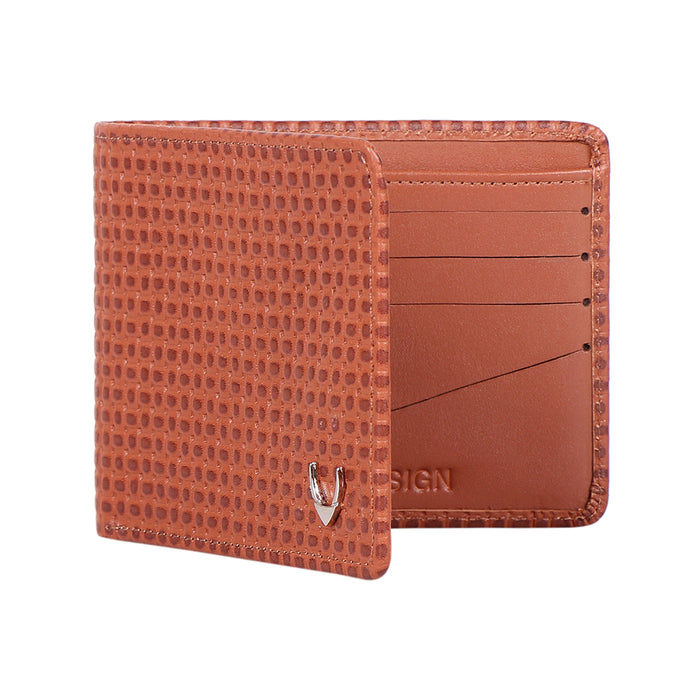 Libya Sb Tan Leather Bi-Fold Wallet