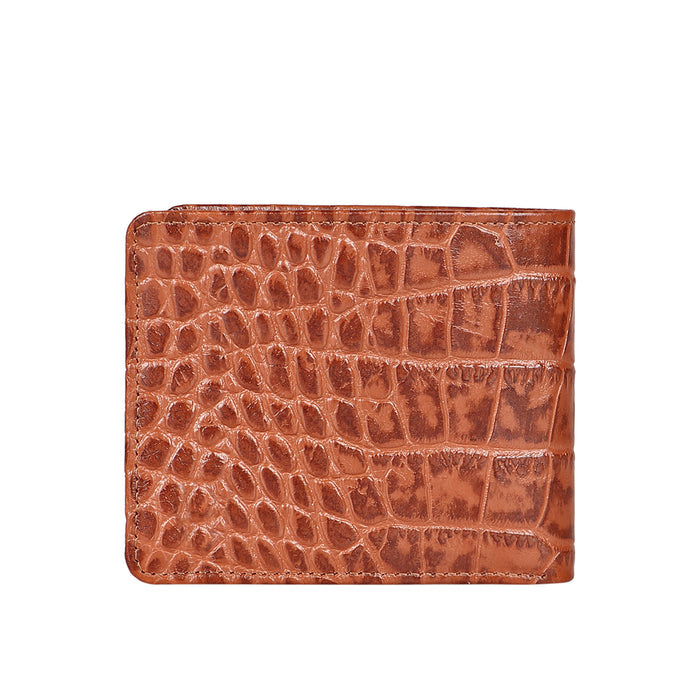 Libya Sb Tan Leather Bi-Fold Wallet