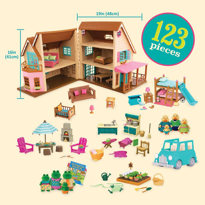 Lil Woodzeez - Honeysuckle Hillside Cottage including 123 Pieces