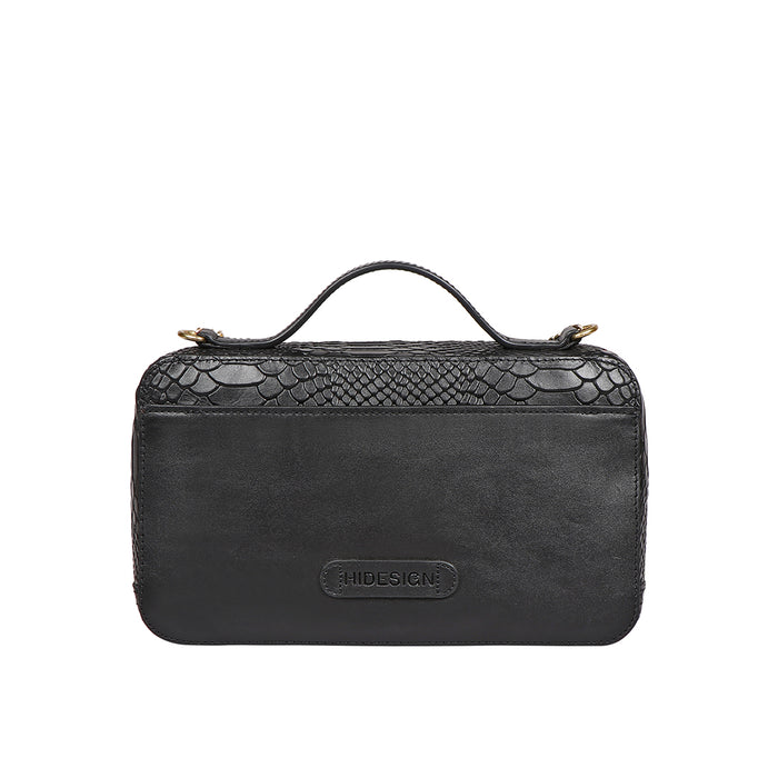 Lilac 02 Sb Black Leather Satchel