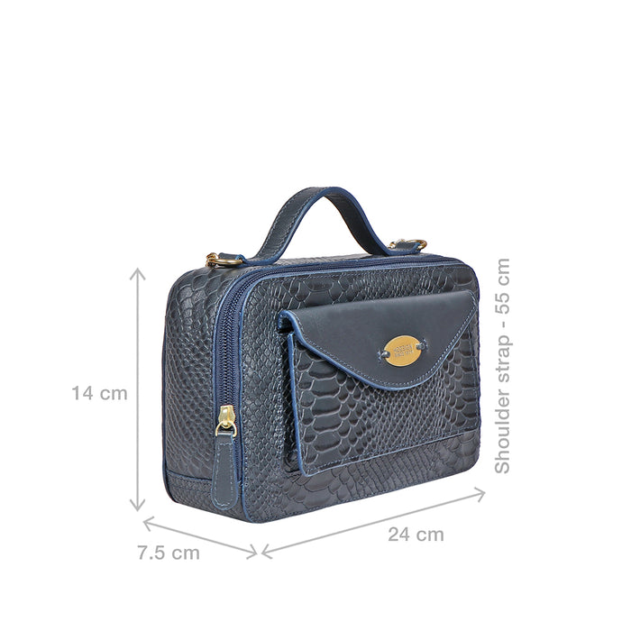 Lilac 02 Sb Blue Leather Satchel
