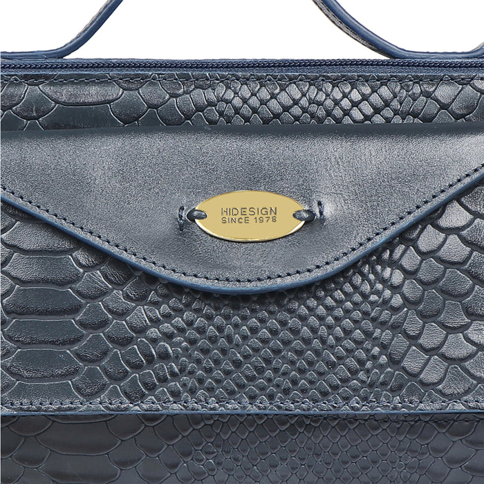 Lilac 02 Sb Blue Leather Satchel