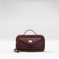 Lilac 02 Sb Red Leather Satchel