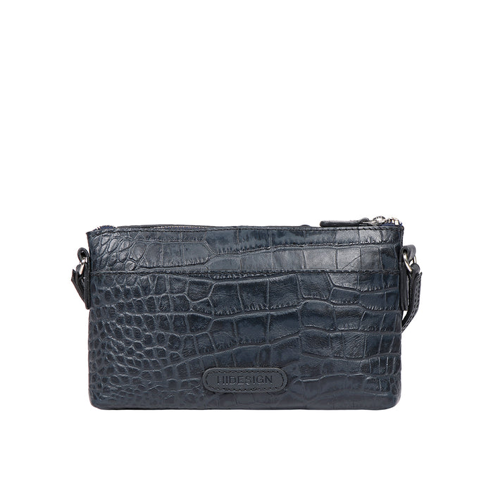 Lima 01 Blue Leather Sling Bag